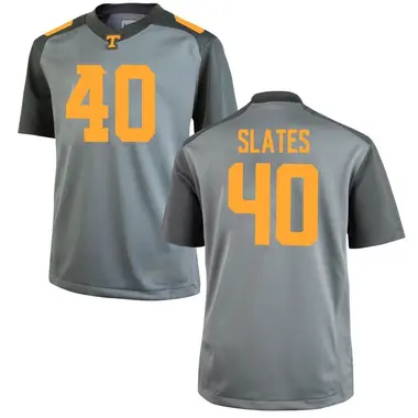 Men's Game Donovan Slates Tennessee Volunteers College Jersey - Gray