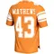 Men's Game Jackson Mathews Tennessee Volunteers Replica Football Jersey - Orange