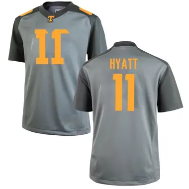 Men's Game Jalin Hyatt Tennessee Volunteers College Jersey - Gray