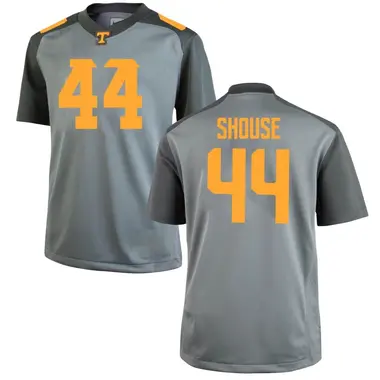 Men's Game Luke Shouse Tennessee Volunteers College Jersey - Gray