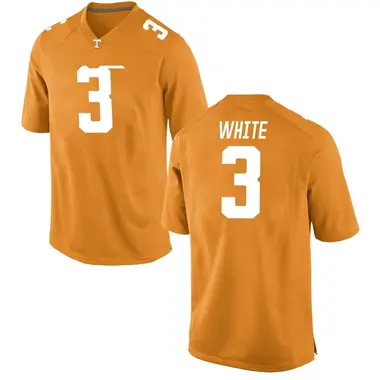 Men's Game Squirrel White Tennessee Volunteers College Jersey - Orange