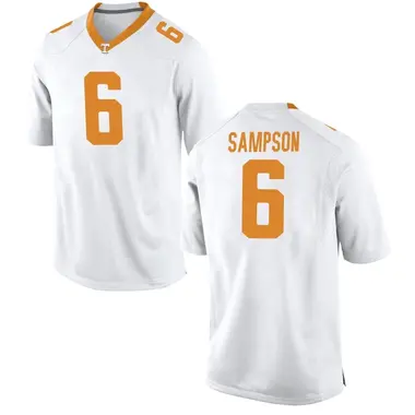 Men's Replica Dylan Sampson Tennessee Volunteers College Jersey - White